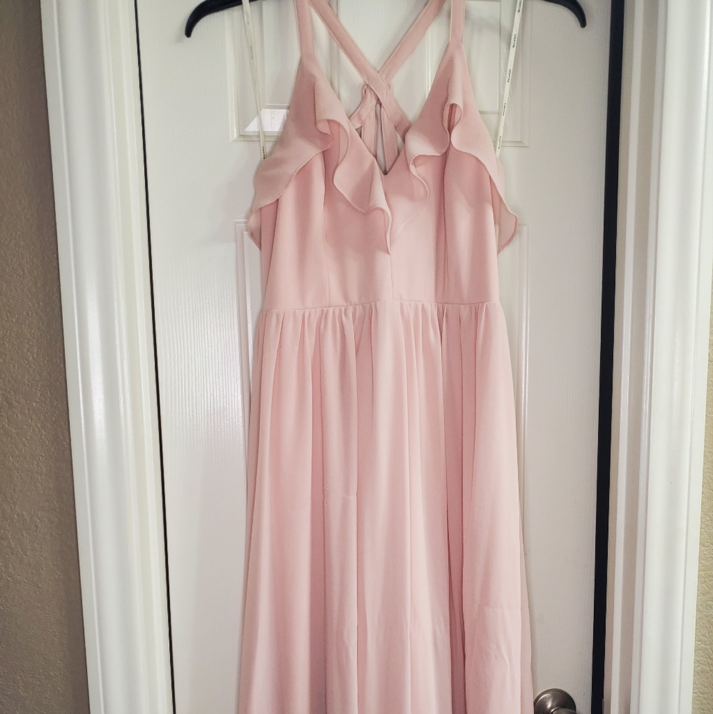 Womens maxi blush pink size large dress